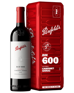 Penfolds Bin 600 Cabernet Shiraz 2022 Holiday Gift Box  Bottle