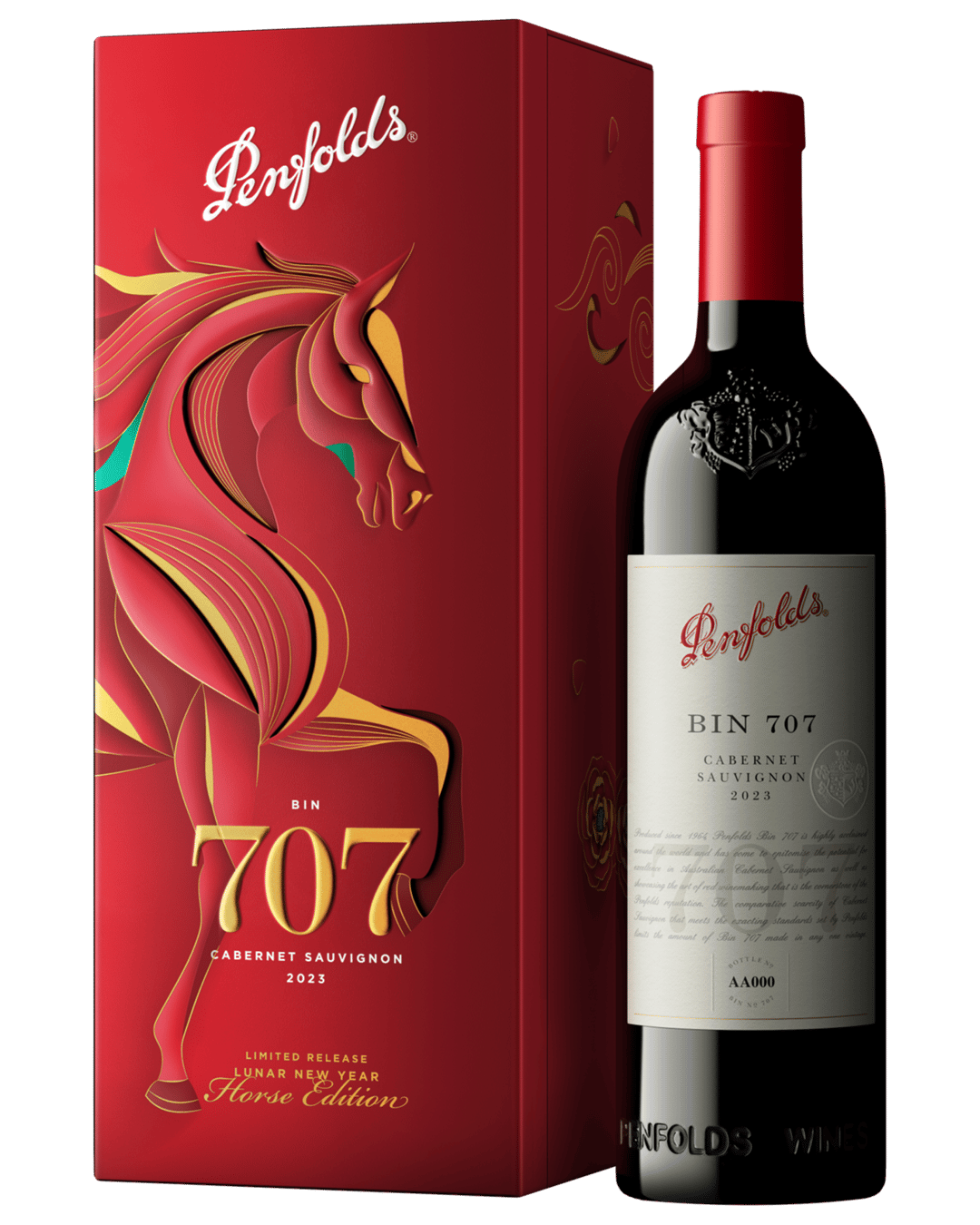 Penfolds Bin 707 Cabernet Sauvignon Lunar New Year 2023