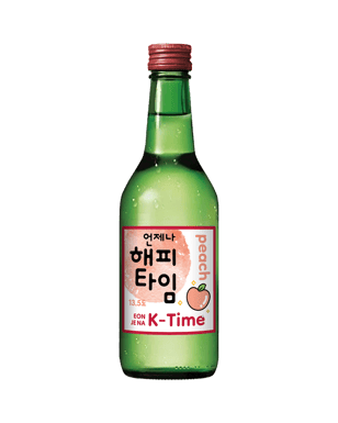 K-time Peach Soju 360ml  Bottle