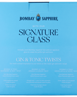 Bombay Sapphire Gin 700ml Goblet Gift Pack  Bottle