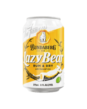 Bundaberg Lazy Bear Rum & Dry Cans 375ml  Can