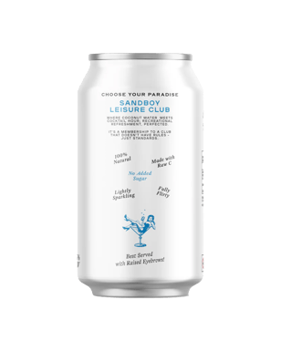 Sandboy Leisure Club Sparkling Coconut Water With Vodka Can 375ml  Can