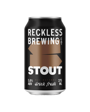 Reckless Brewing Stout Cans 375ml  Can