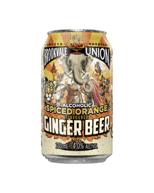 Brookvale Union Spiced Orange Ginger Beer 4% Cans 330ml  Can