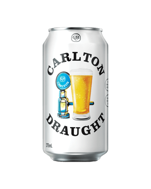 Carlton Draught Heritage Cans 375ml  Can