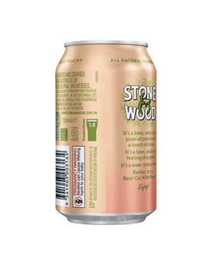 Stone & Wood Peach Radler Cans 330ml  Can