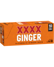 Xxxx Ginger Beer 10 Pack Cans 330ml  Can