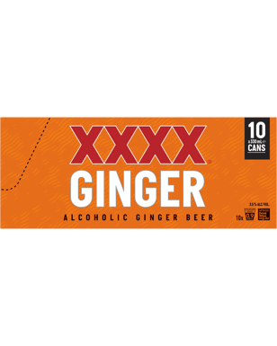 Xxxx Ginger Beer 10 Pack Cans 330ml  Can