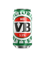 Victoria Bitter Mid 3.5 Cans 375ml  Can