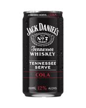 Jack Daniel's Tennessee Whiskey & Cola 12% Can 200ml  Can