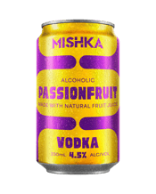 Mishka Vodka Passionfruit Cans 330ml  Can
