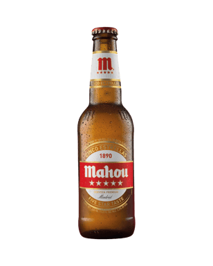 Mahou 5 Star 5.5pct Bottles 330ml  Bottle