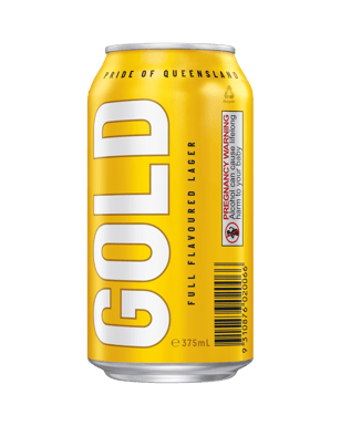 Xxxx Gold Mid Strength Lager Beer Cans 375ml  Can