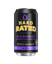 Hard Rated Orange Passionfruit Zero Sugar 4.5% 375ml Can  Can