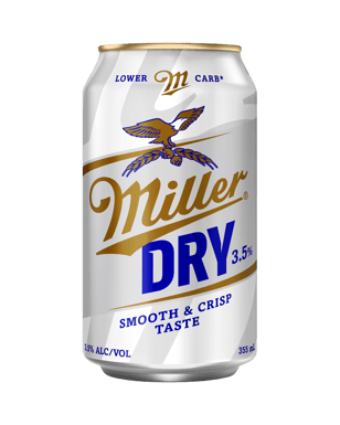 Miller Dry 3.5% Cans 355ml  Can