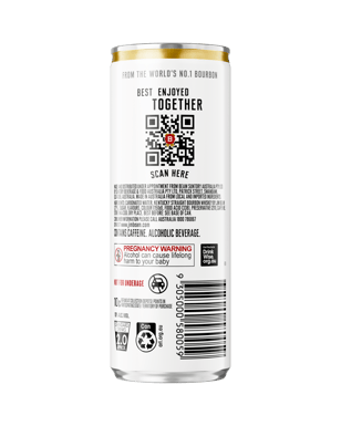 Jim Beam Bar Serve 10% Cans 250ml4pk  Can
