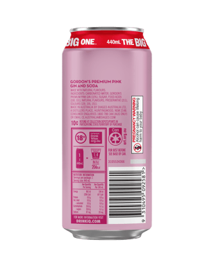 Gordon's Pink & Soda Big Can 440ml  Can