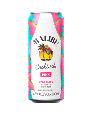 Malibu Cocktails Pink Sparkling Cans 330ml  Can