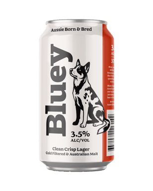 Bluey Ultra Crisp Lager Cans 375ml  Can