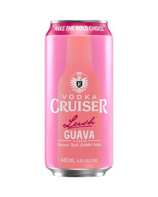 Vodka Cruiser Lush Guava Cans 440ml  Can