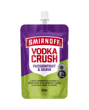 Smirnoff Vodka Crush Passionfruit & Guava Pouch 165ml  Each