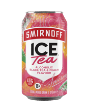 Smirnoff Ice Tea Alcoholic Black Tea & Peach Cans 375ml  Can
