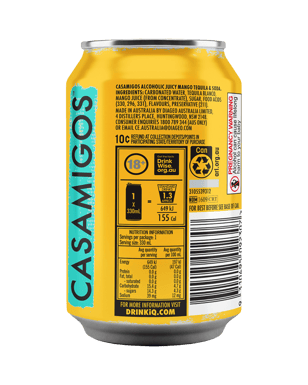 Casamigos Juicy Mango Tequila & Soda Cans 330ml  Can