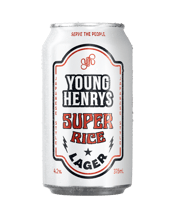 Young Henrys Super Rice Japanese Lager 375ml  Can