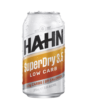 Hahn Super Dry Lager 3.5pct Cans 375ml  Can