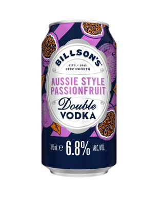 Billson's Double Vodka & Passionfruit 6.8% Cans 375ml  Can