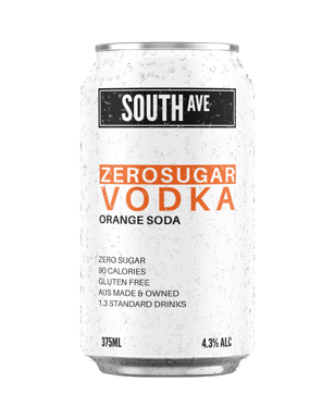 South Ave Zero Sugar Orange Soda Vodka Cans 375ml  Can