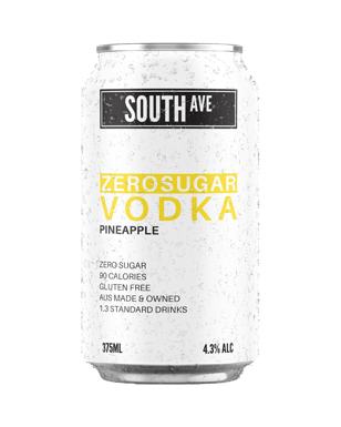 South Ave Zero Sugar Pineapple Vodka Cans 375ml  Can