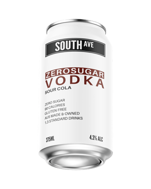 South Ave Zero Sugar Sour Cola Vodka Cans 375ml  Can