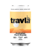 Travla Australian Hard Shandy Cans 375ml  Can