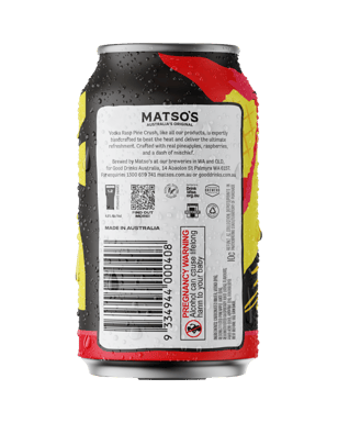 Matso's Vodka Rasp Pine Crush Cans 330ml  Can