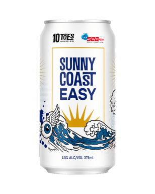 10 Toes Sunny Coast Crisp Mid Cans 375ml  Can