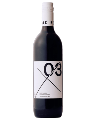 Mac Forbes X03 Sangiovese  Bottle