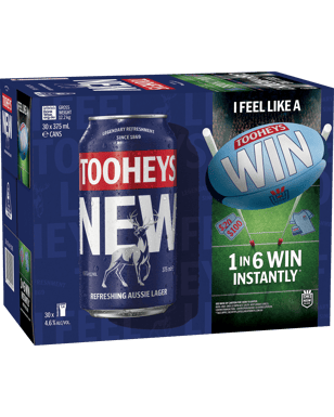 Tooheys New Cans 30x375ml  Each