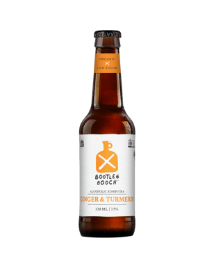 Bootleg Booch Ginger & Tumeric Alcoholic Kombucha 330ml  Bottle