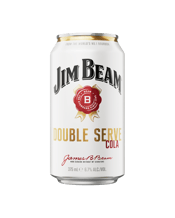 Jim Beam White Double Serve Bourbon & Cola Cans 375ml  Can