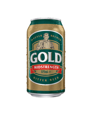 Gold Mid Strength Lager Can 375ml  Can