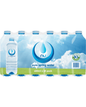 Nu Pure Spring Water 600ml  Each