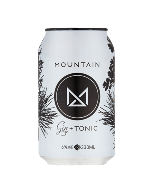 Mountain Gin & Tonic Cans 330ml  Can
