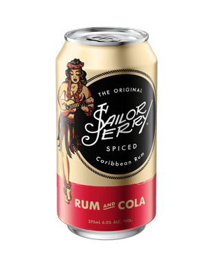 Sailor Jerry Spiced Rum & Cola 375ml  Can