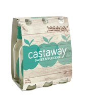 Castaway Sweet Apple Cider 330ml  6 Pack