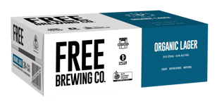 Free Brewing Co. Organic Lager Cans 375ml  Can