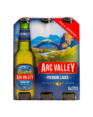 Arc Valley Premium Lager 330ml  6 Pack