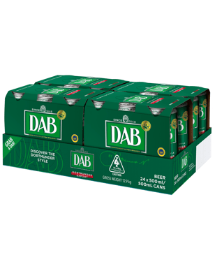 Dab German Beer Cans 500ml  24 Case