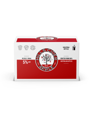 The Hills Cider Company Apple Cider Bottles 330ml  24 Case