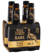 Wild Turkey Rare Bourbon And Cola Bottles 320ml  4 Pack